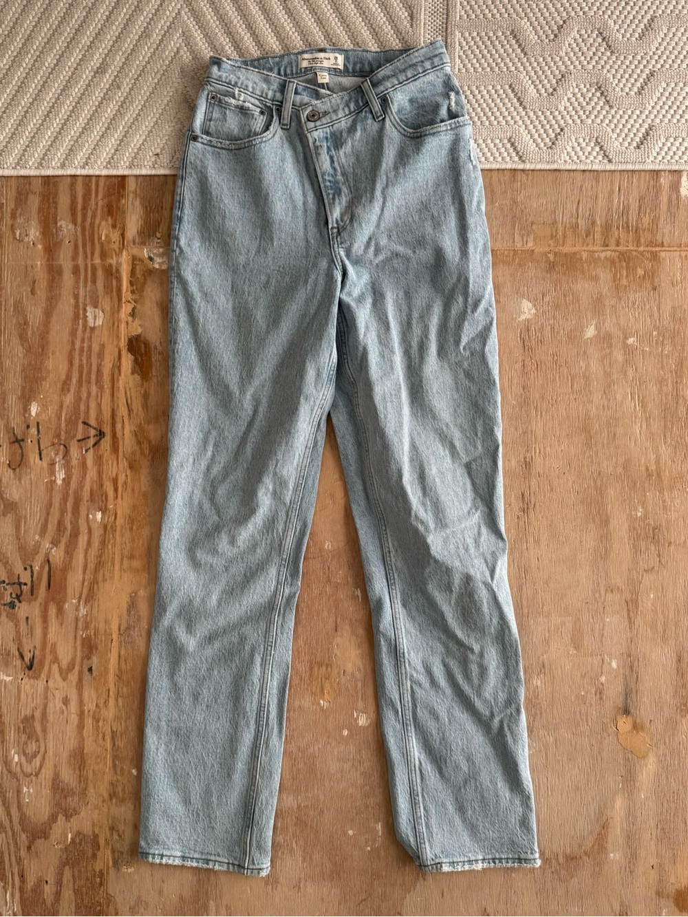 Abercrombie & Fitch Light Blue Straight Leg Jeans